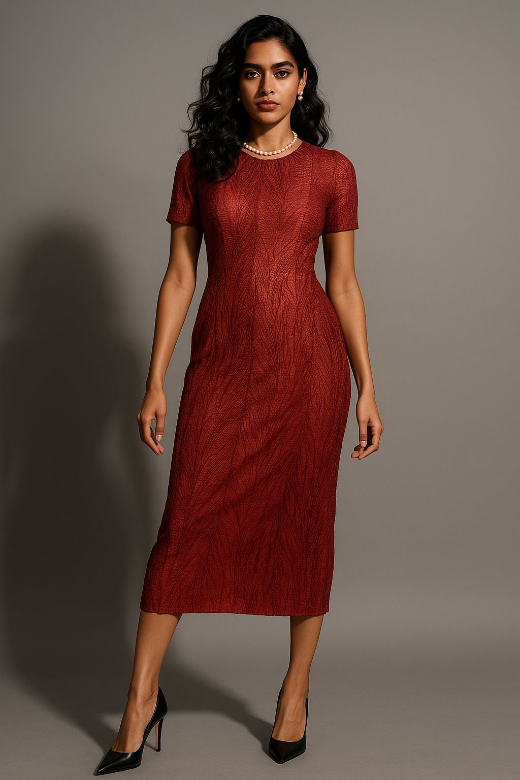 Brown Magic Line Dress