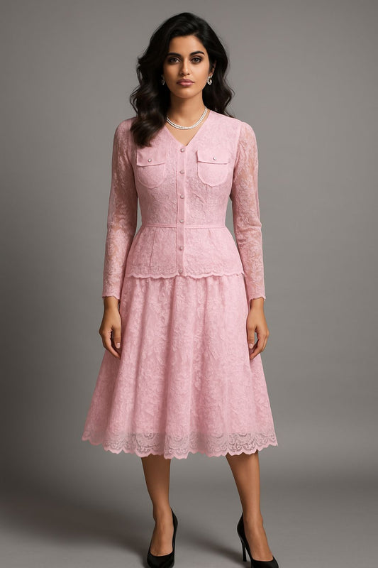 Baby Pink Skirt Cordset