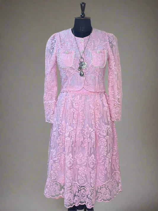 Baby Pink Skirt Cordset