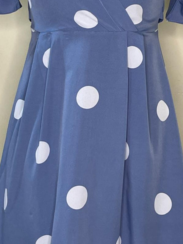 Blue Polka Dress