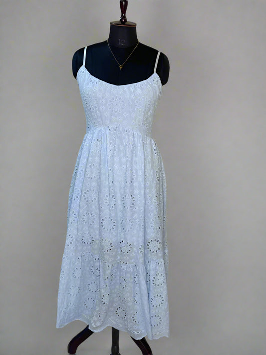 Baby Blue Tiered Dress