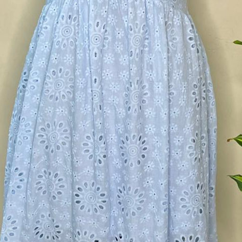 Baby Blue Tiered Dress