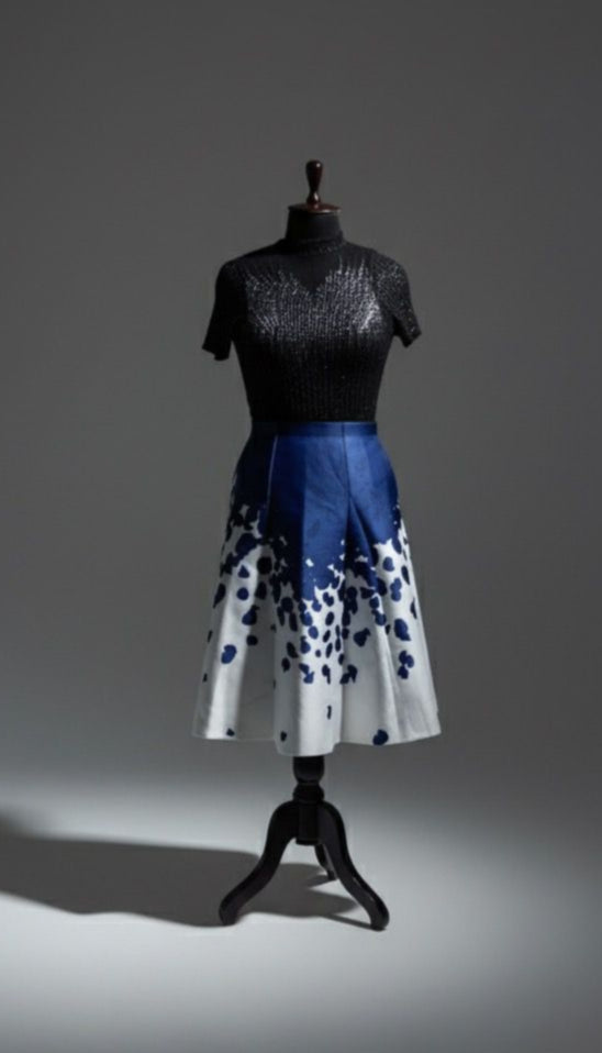 White Printed Barbie Skirt