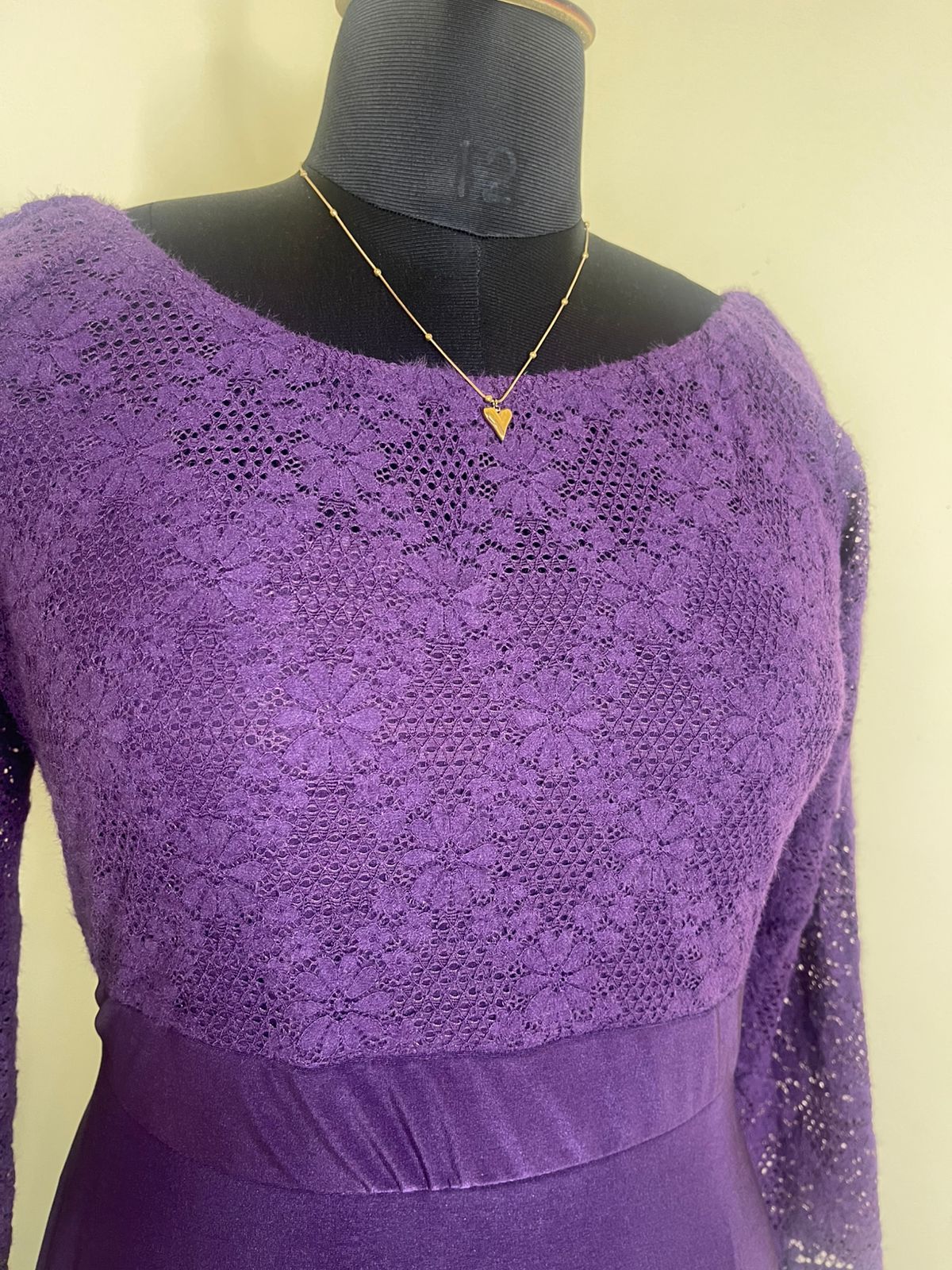 Purple A-line Party Dress