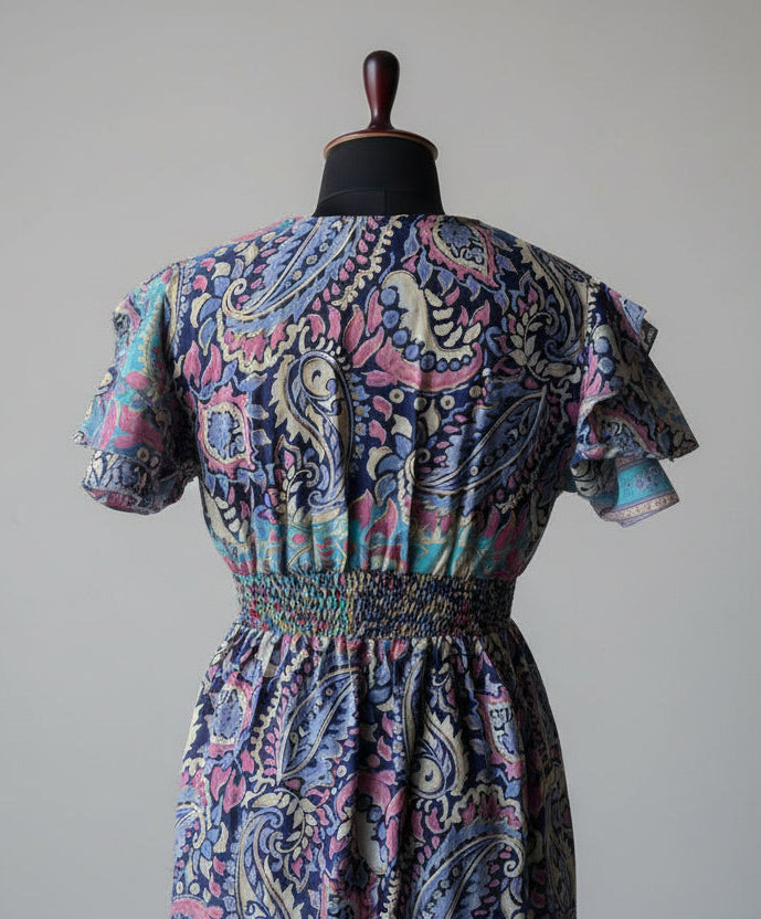 Tisca Silk Maxi Dress
