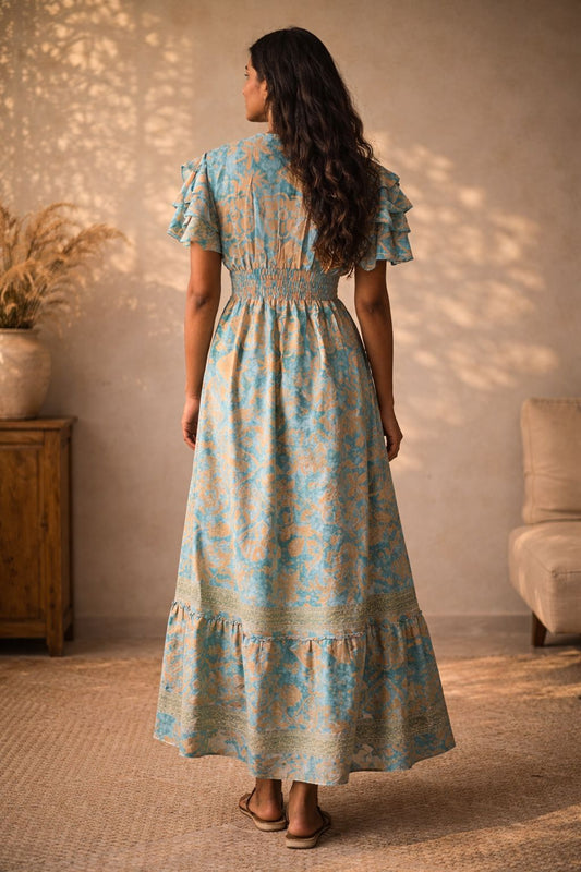 Minerva Silk Maxi Dress