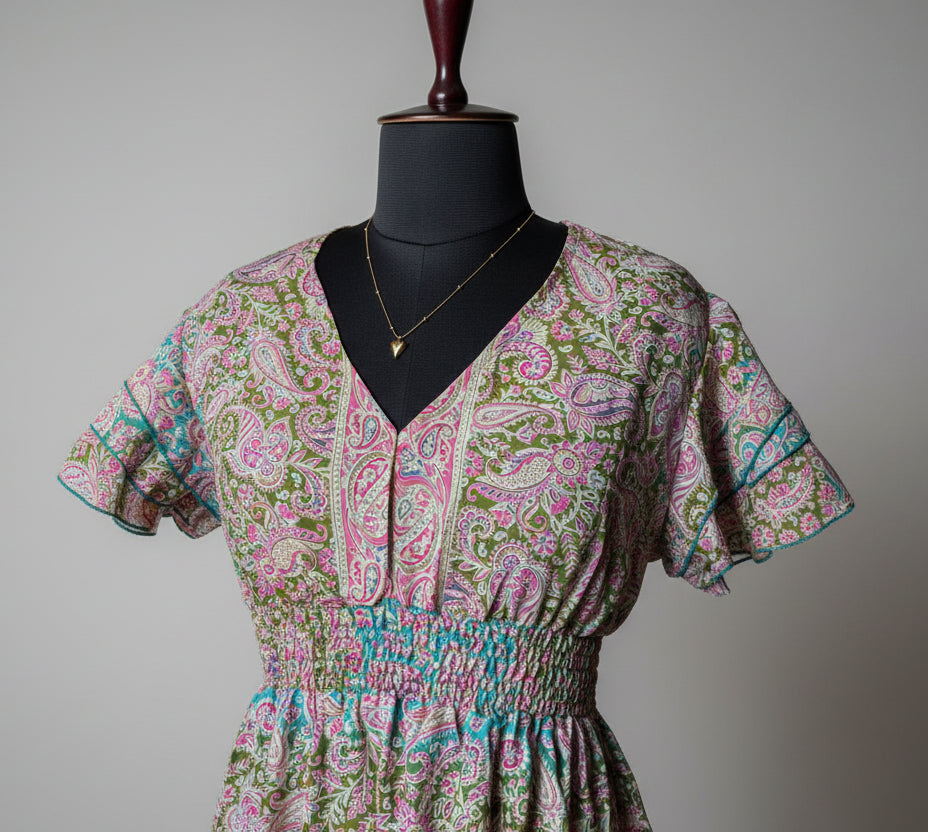 Aaliya Silk Maxi Dress