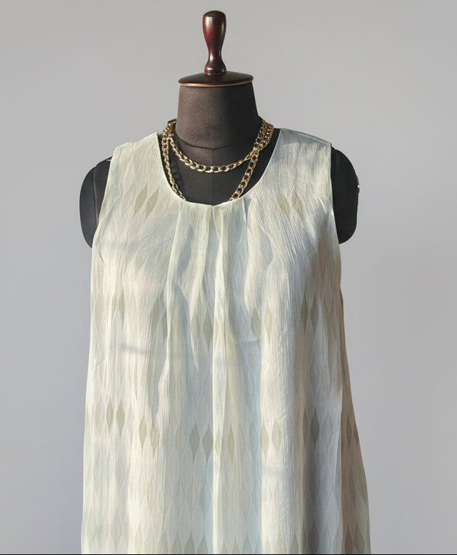 Pastel Green Chiffon Dress