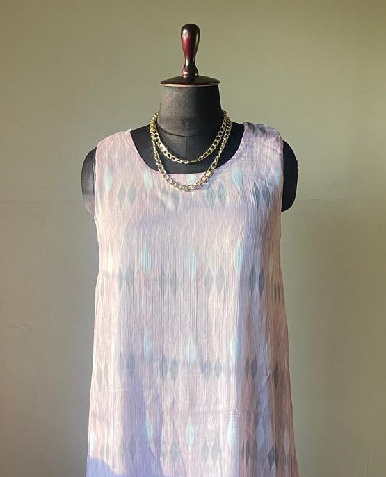 Pastel Pink Chiffon Dress
