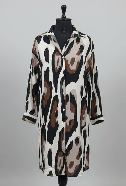 Choco Animal Shirt Dress