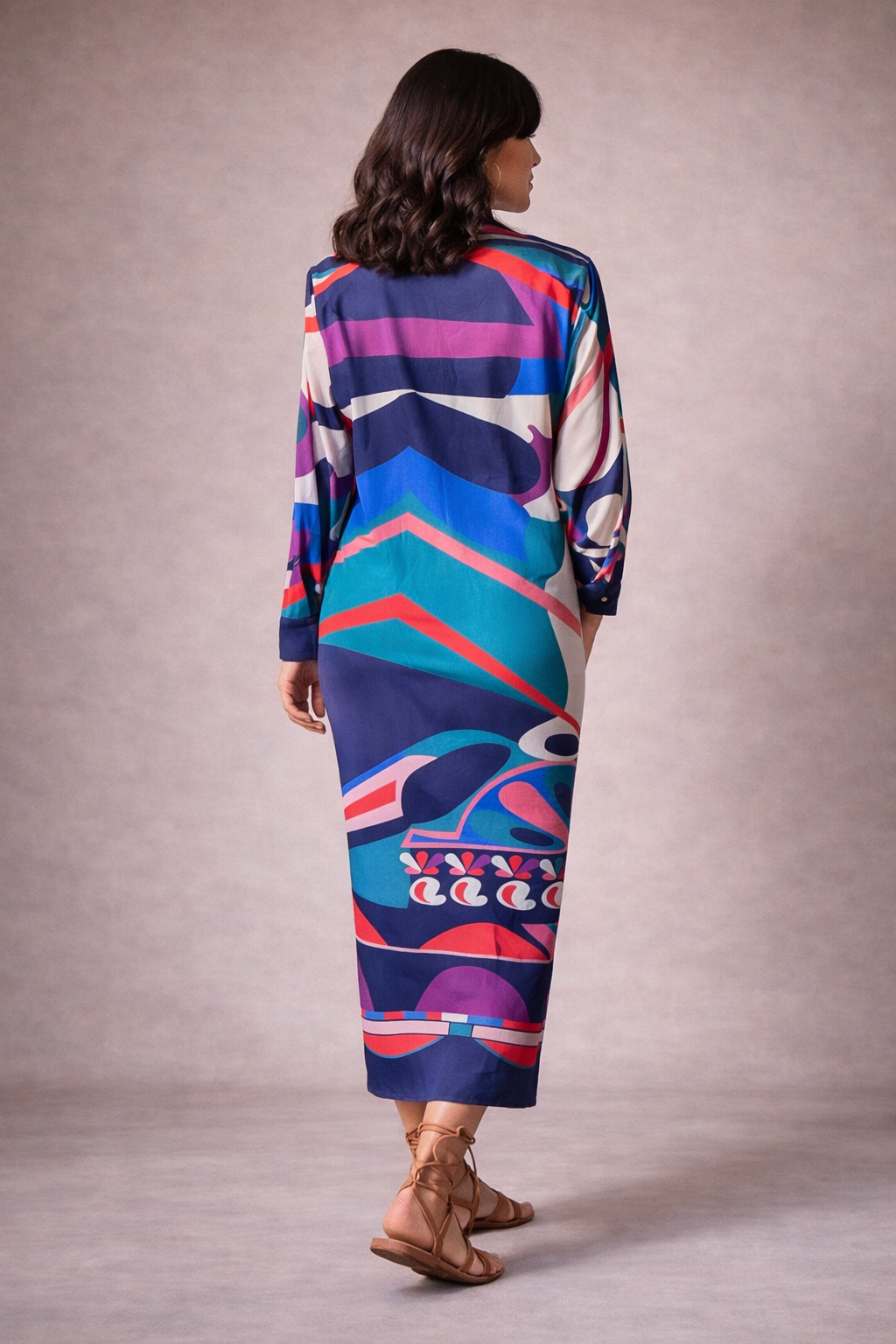 Afro Multi Shirt Dress