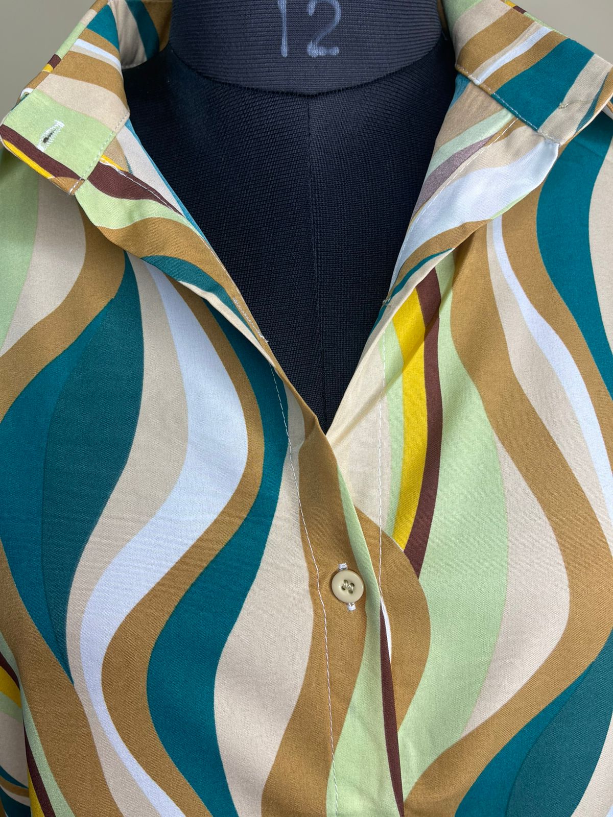 Green Multi Shirt Dress