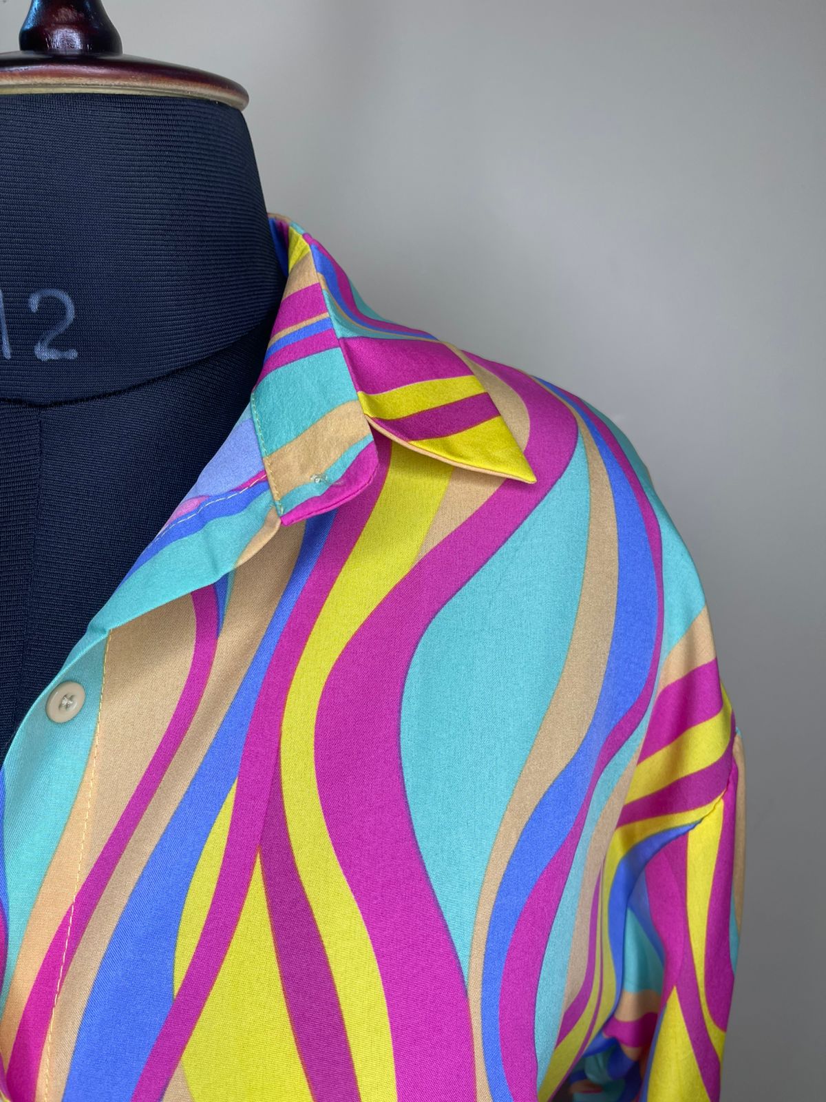 Pink Multi-color Shirt Dress