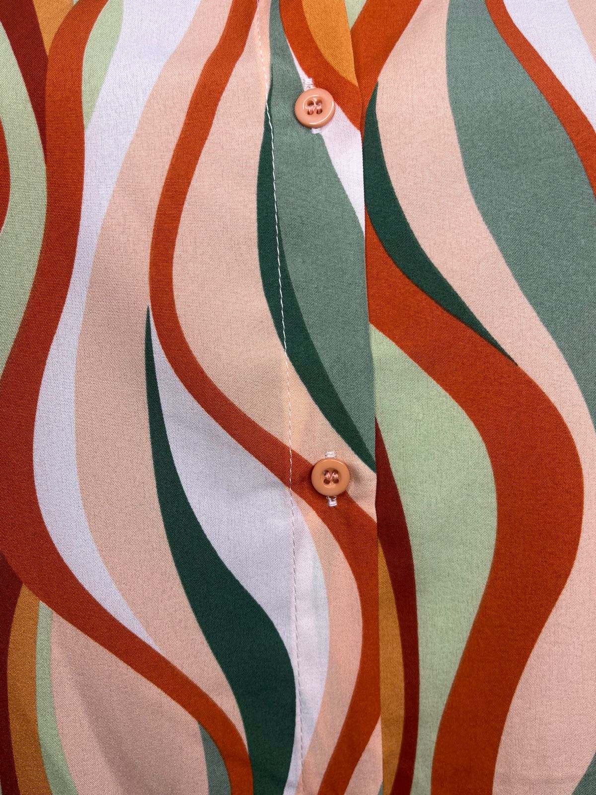 Brown Multi-color Shirt Dress