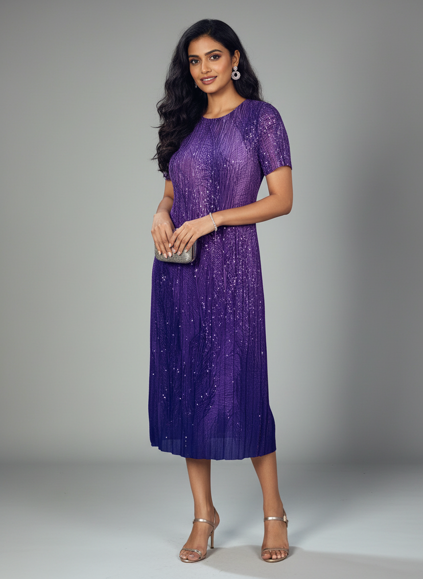 Purple Magic Line Dress