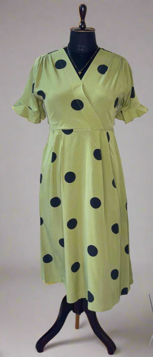 Green Polka Dress