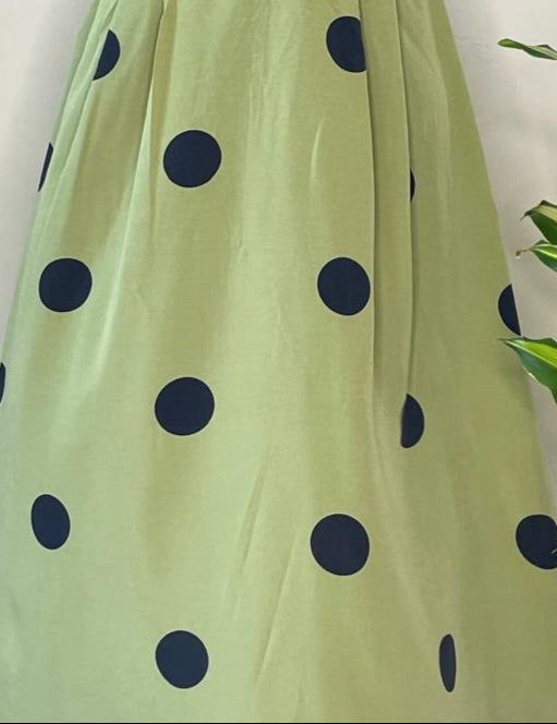 Green Polka Dress