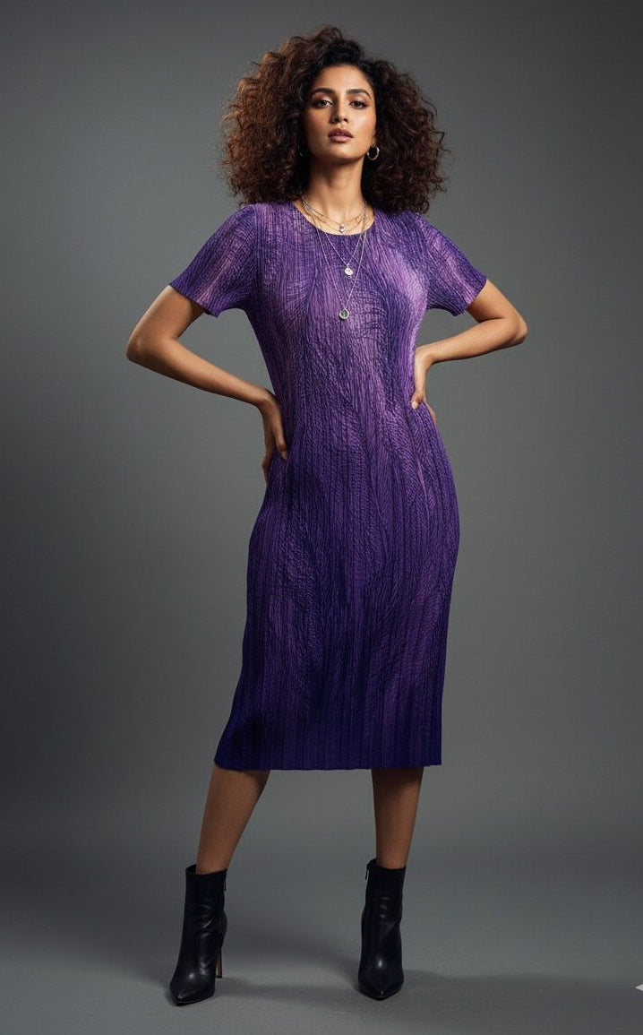 Purple Magic Line Dress