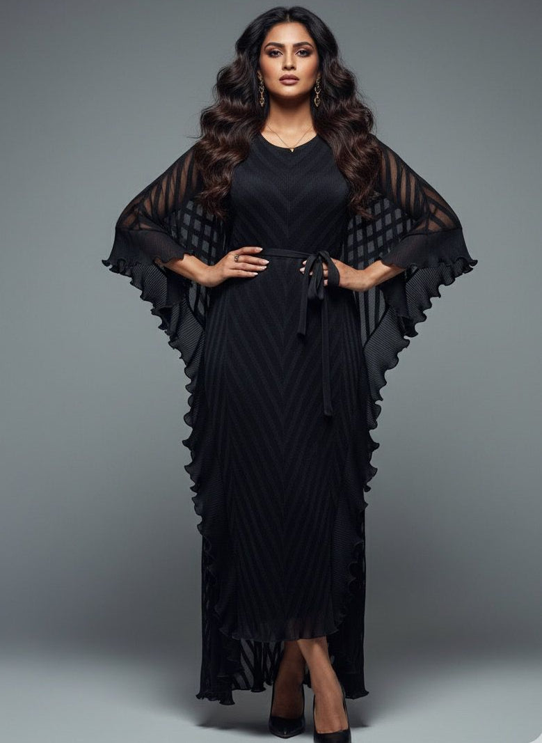 Black Butterfly Korean Dress