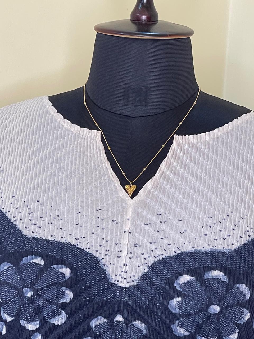 Blue White Korean Dress