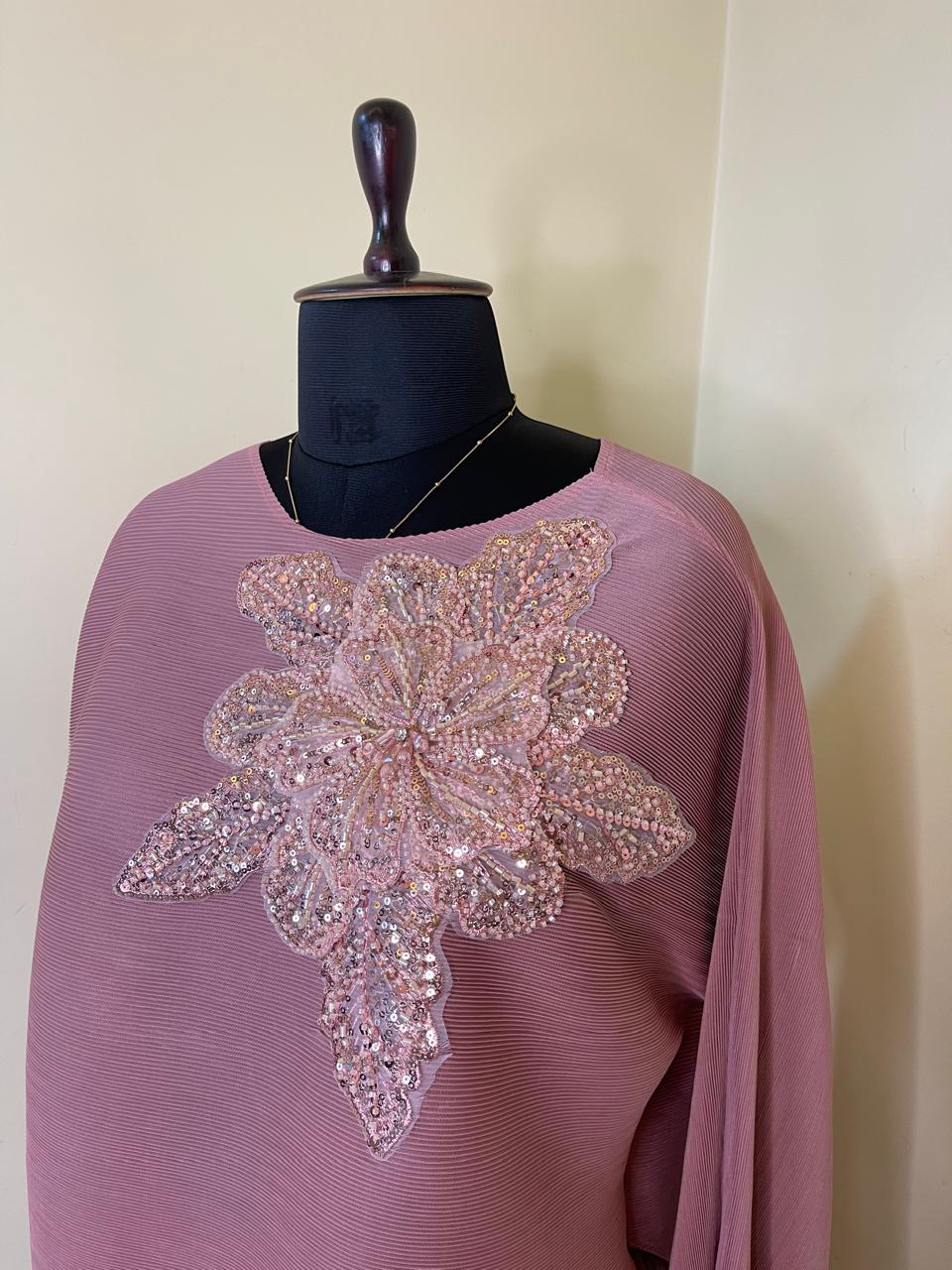 Dusty Mauve Korean Skirt Top