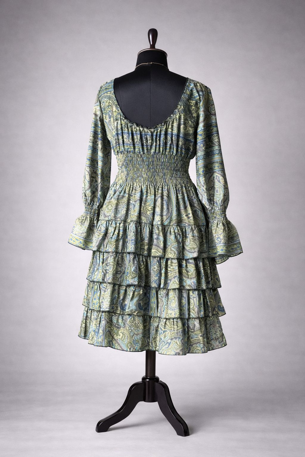 Green Kasturi Tiered Dress