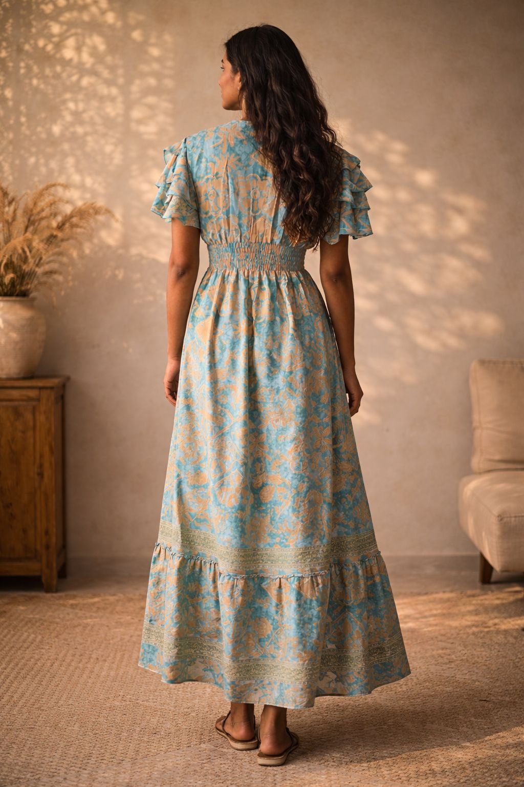 Minerva Silk Maxi Dress