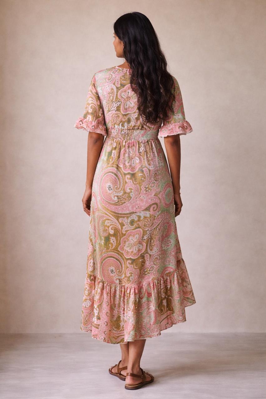 Jen Silk High-low Dress