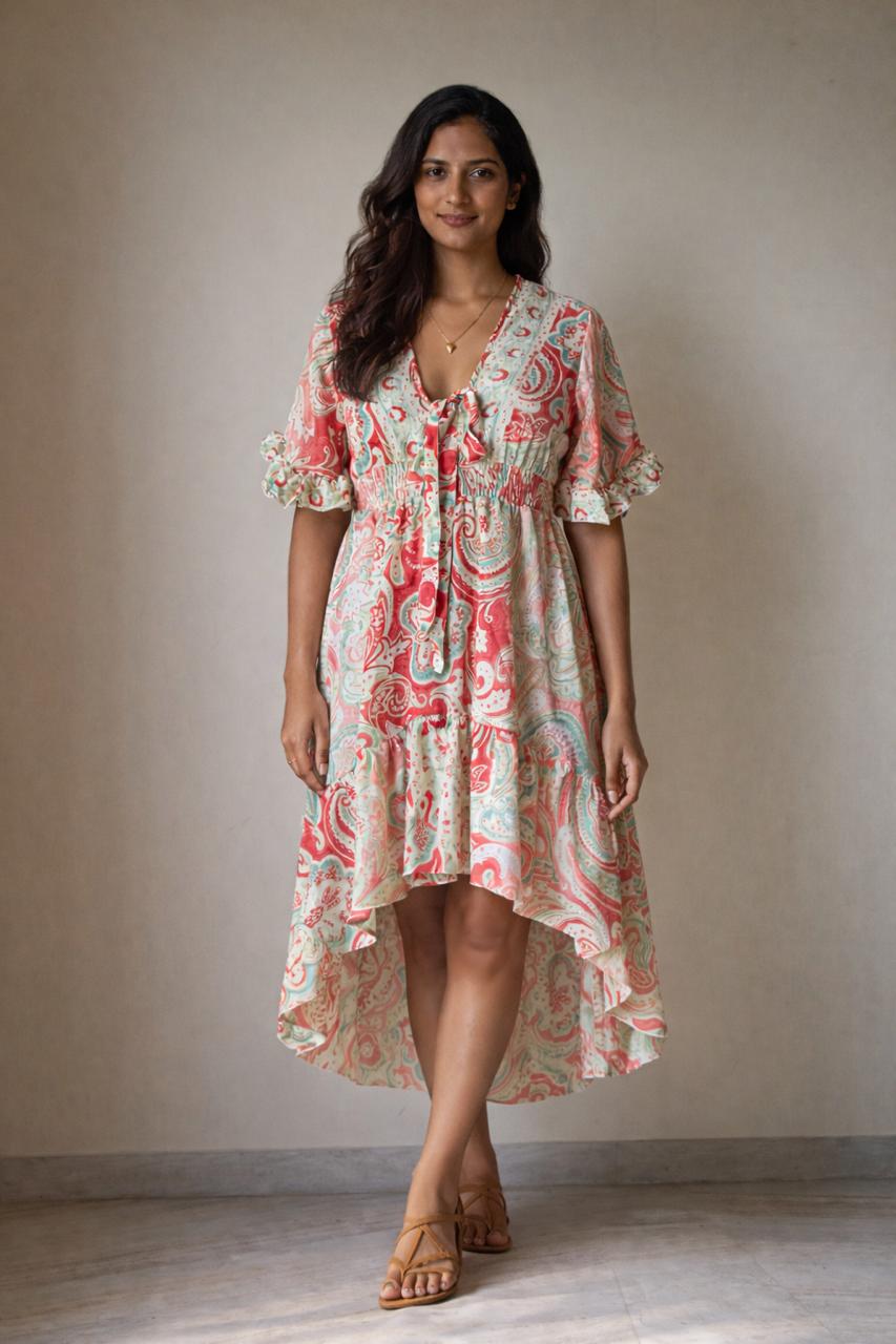 Kyle Silk High-low Dress