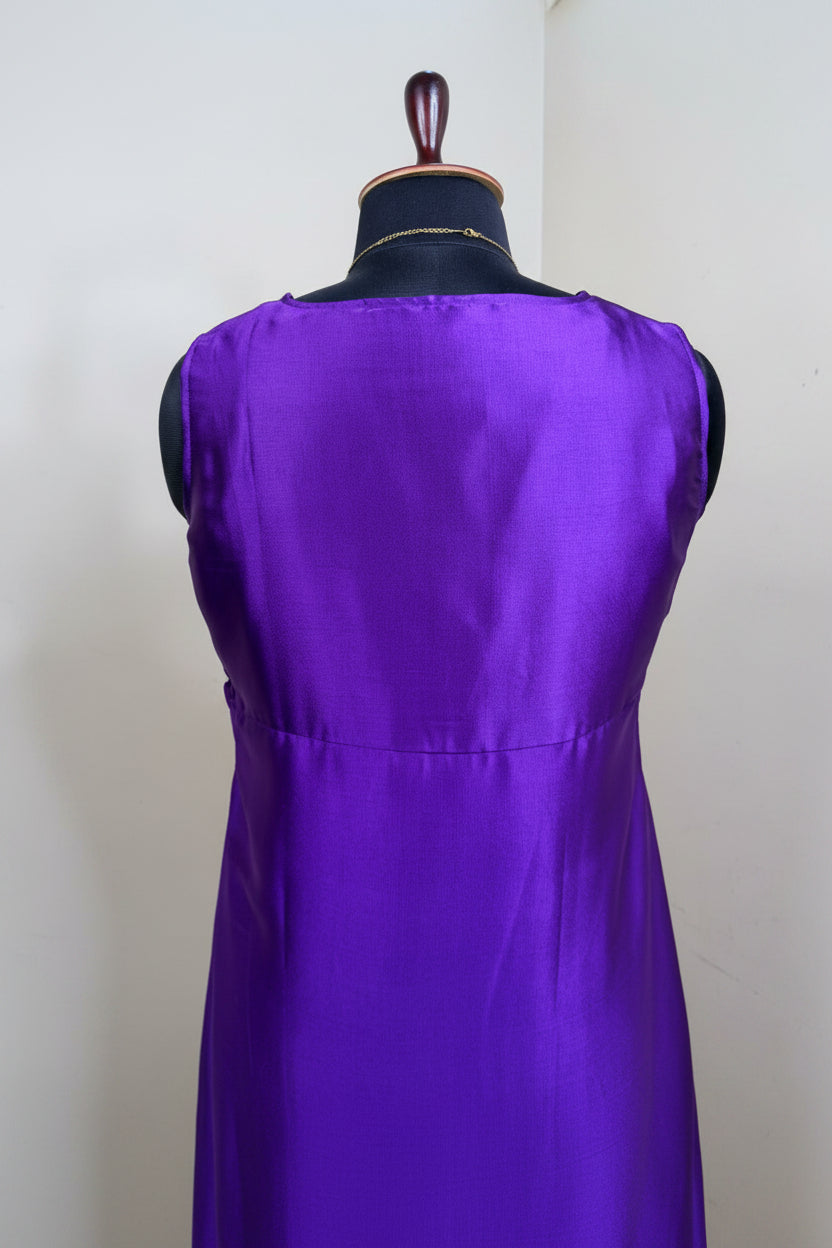Purple A-line Modal Dress