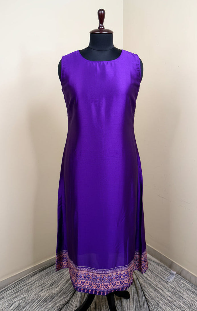 Purple A-line Modal Dress