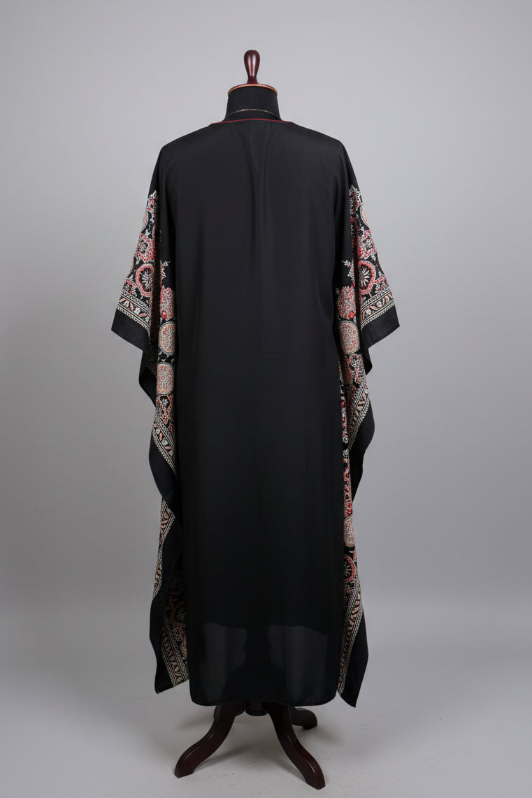 Black Modal Kaftan Dress