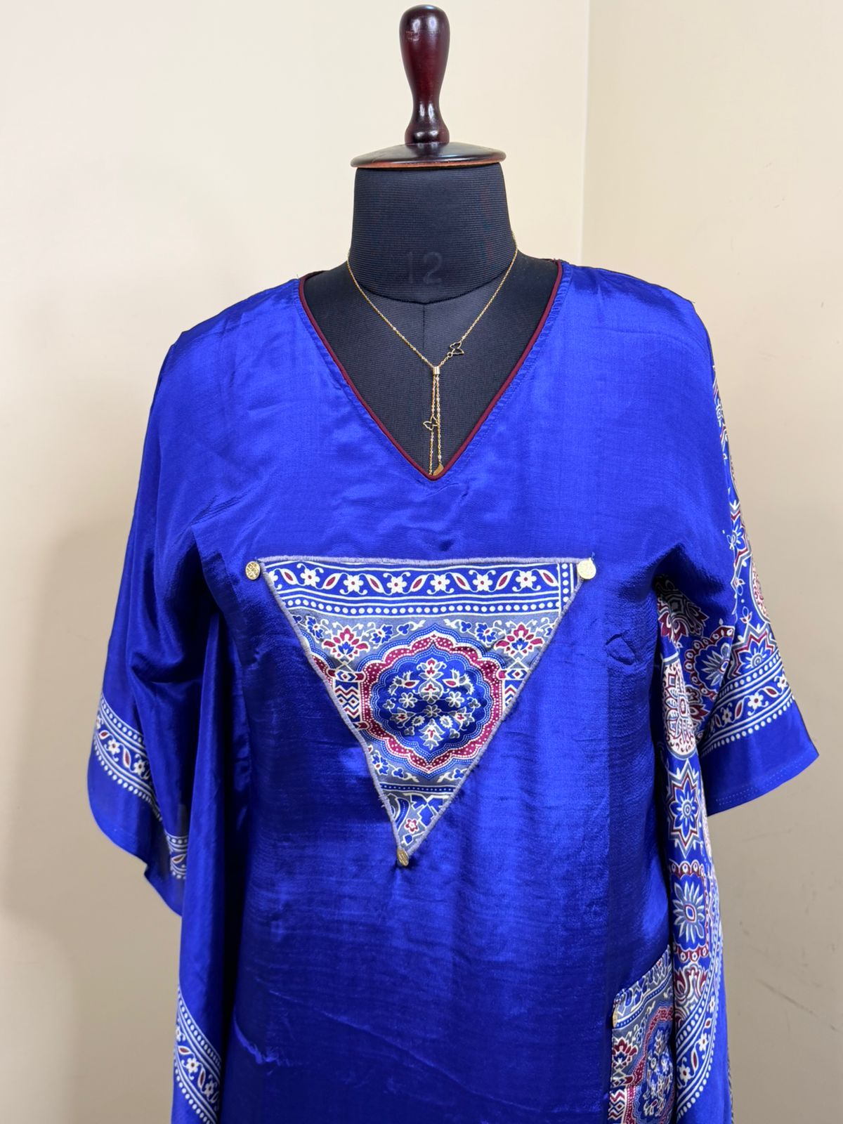 Blue Modal Kaftan Dress