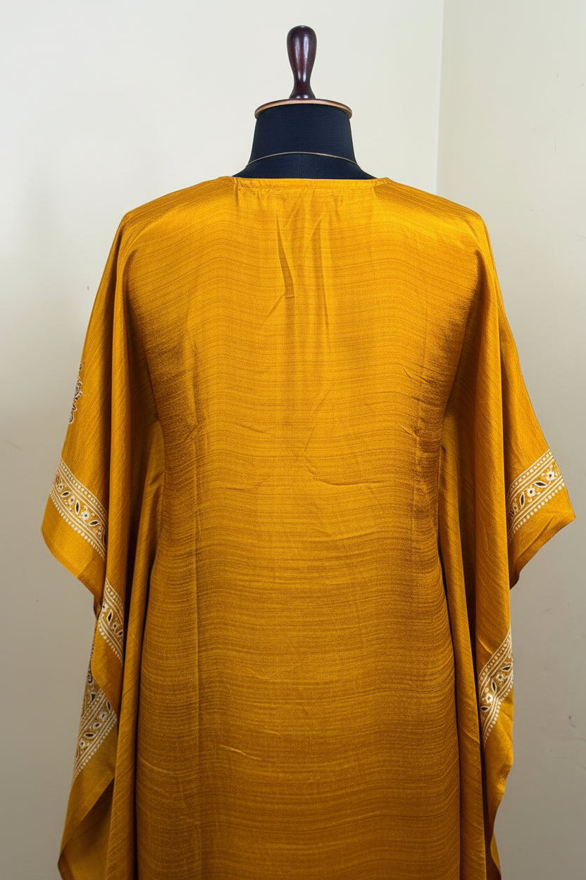 Yellow Modal Kaftan Dress