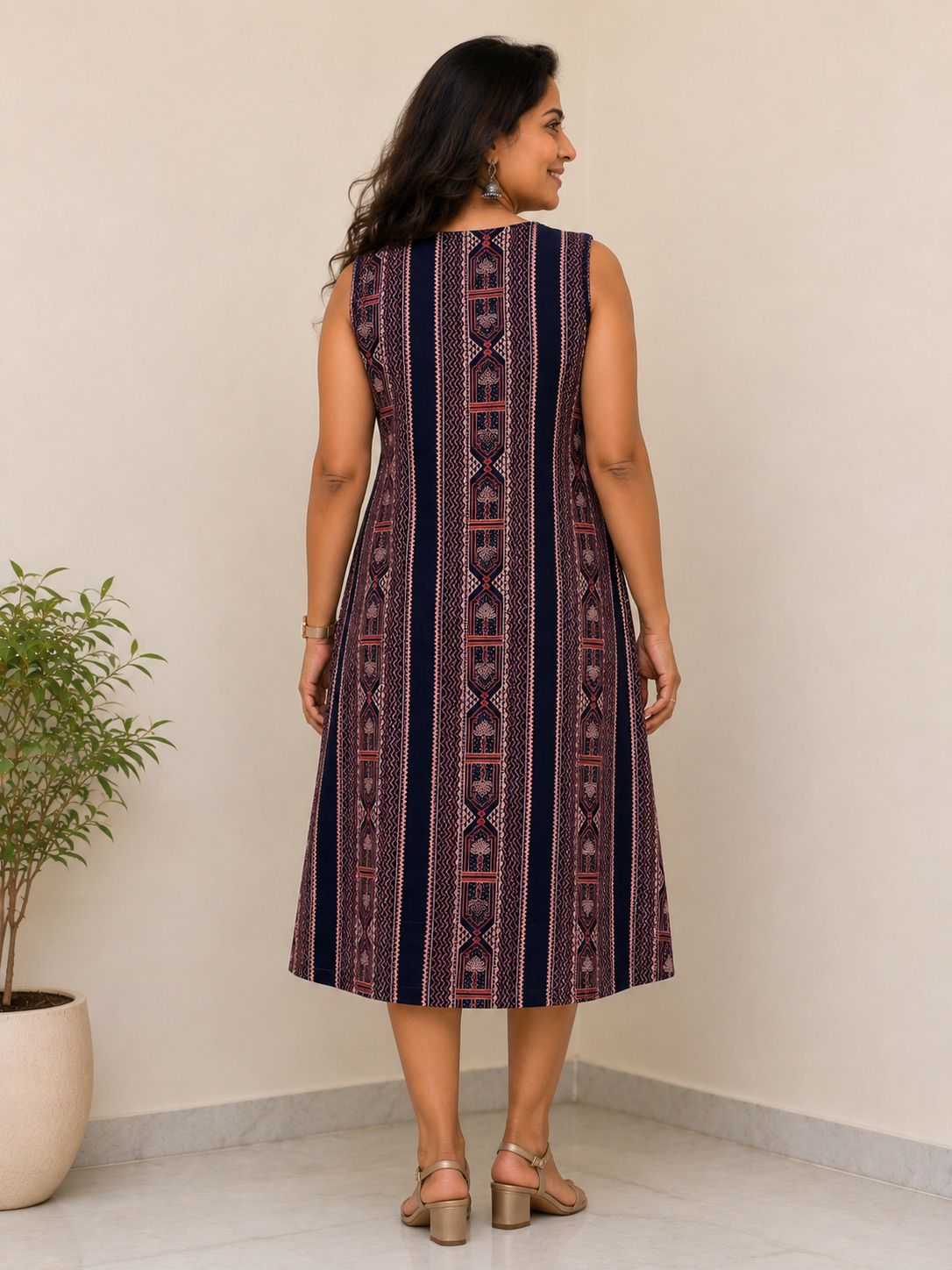 Cotton Printed A line Dress