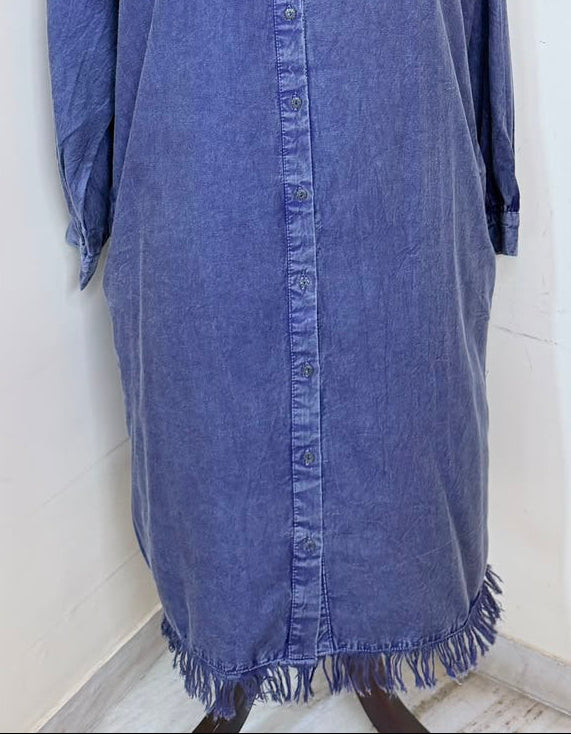 April Denim Shirt Dress