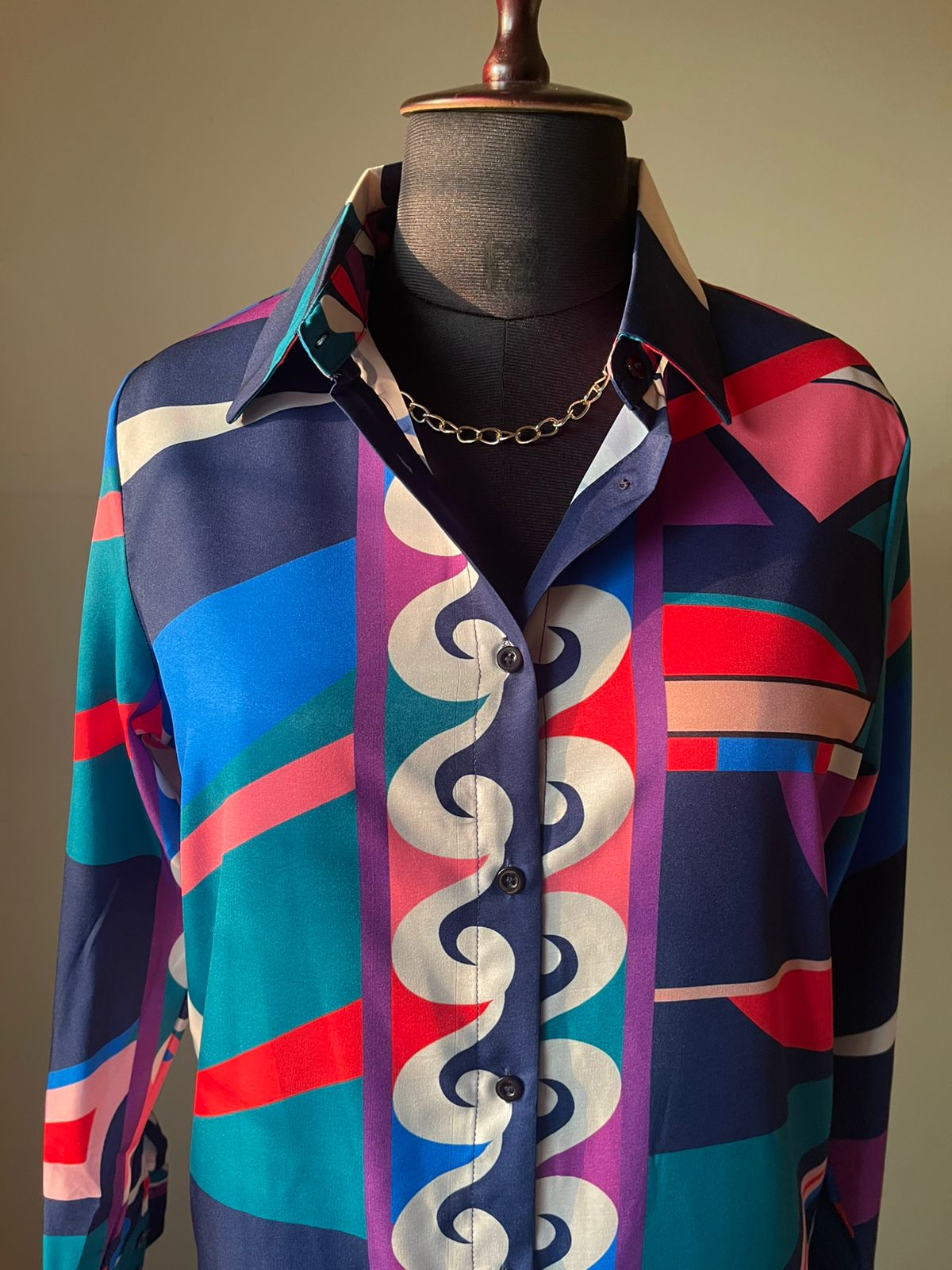 Afro Multi Shirt Dress