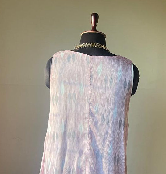 Pastel Pink Chiffon Dress