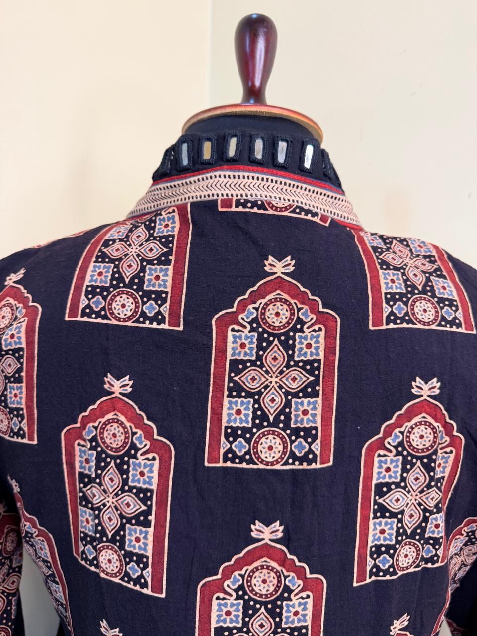 Black Ajrak Aalia Dress
