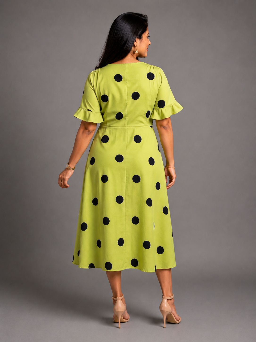 Green Polka Dress
