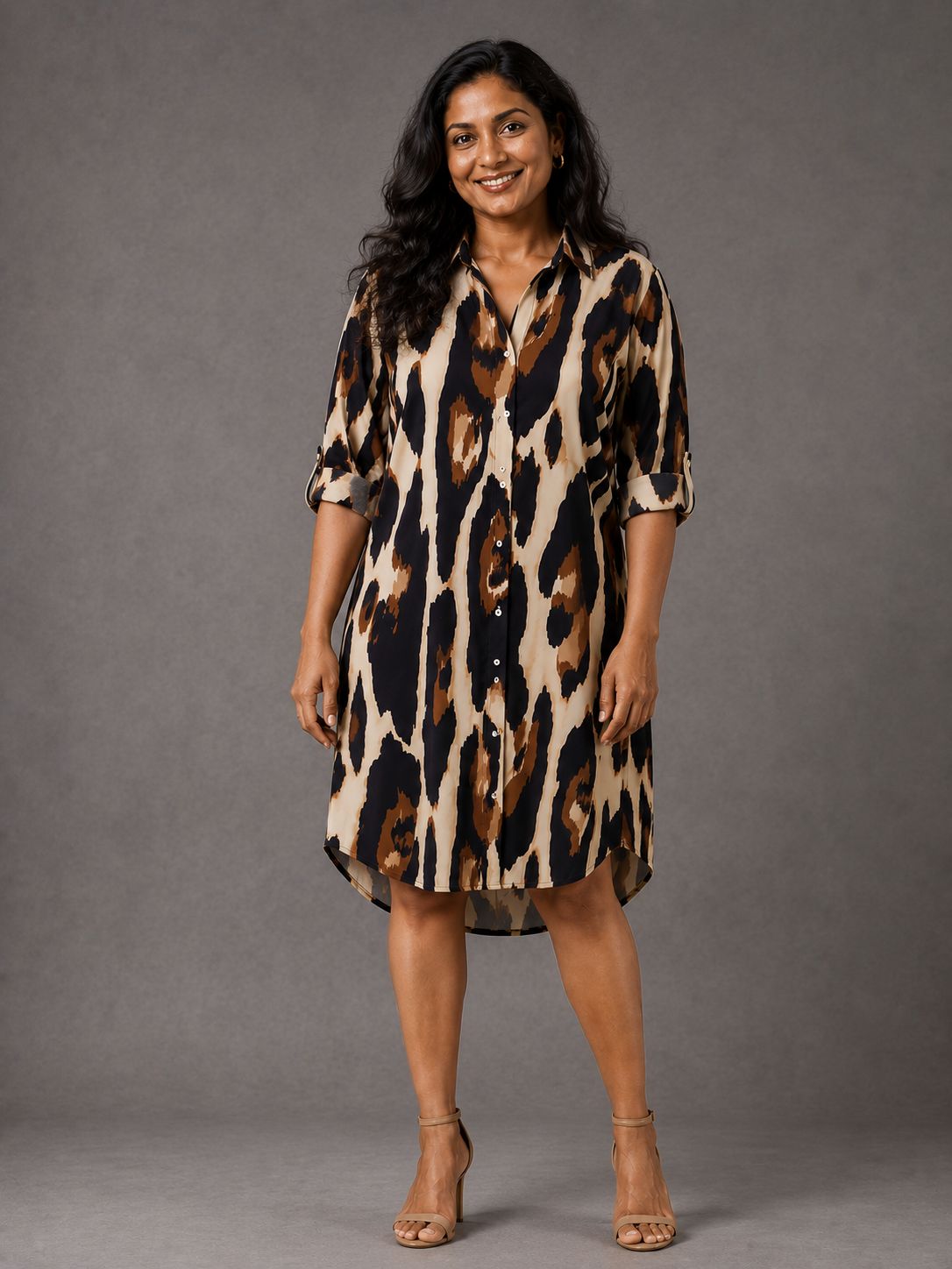 Choco Animal Shirt Dress