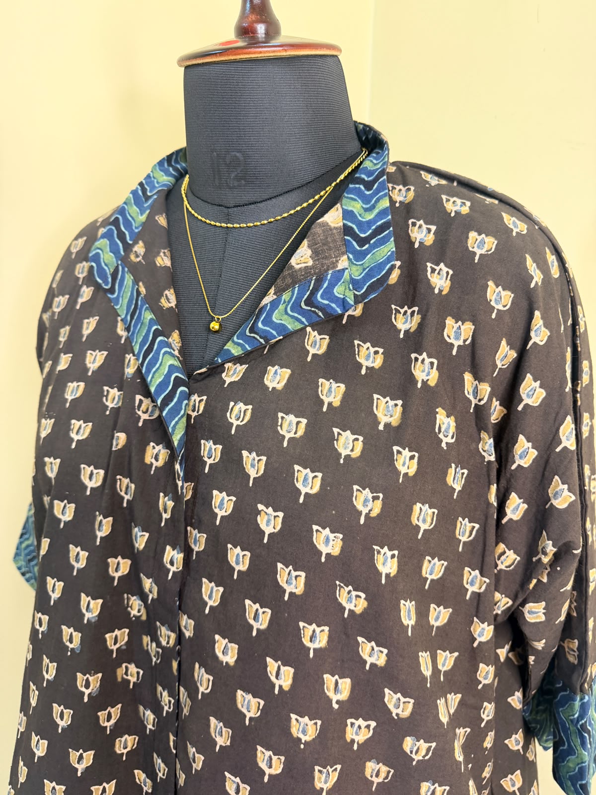 Grey-Black Heena Shirt Dress