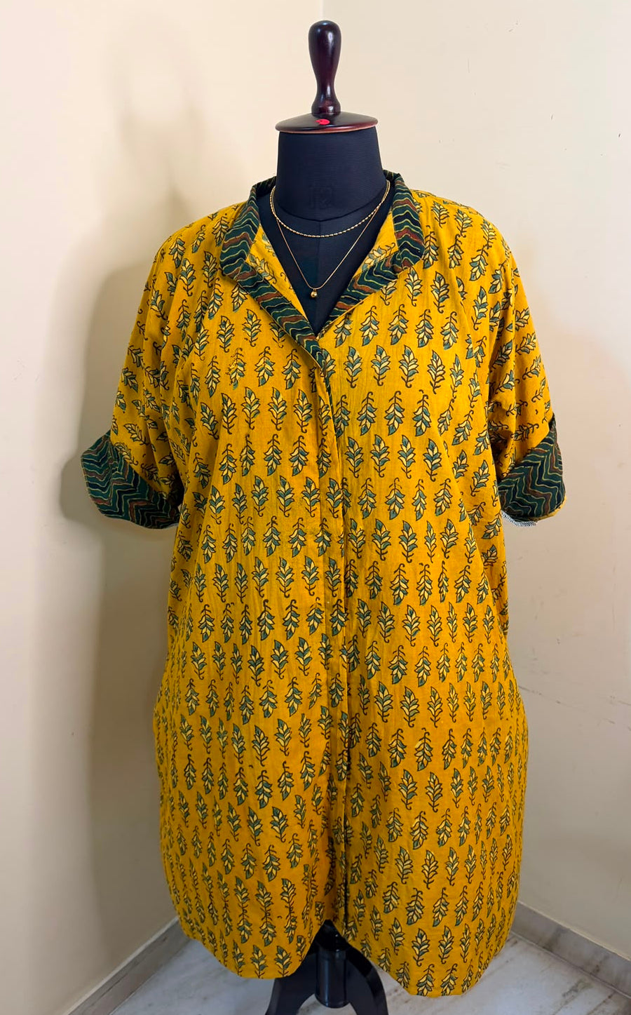Yellow Heena Shirt Dress