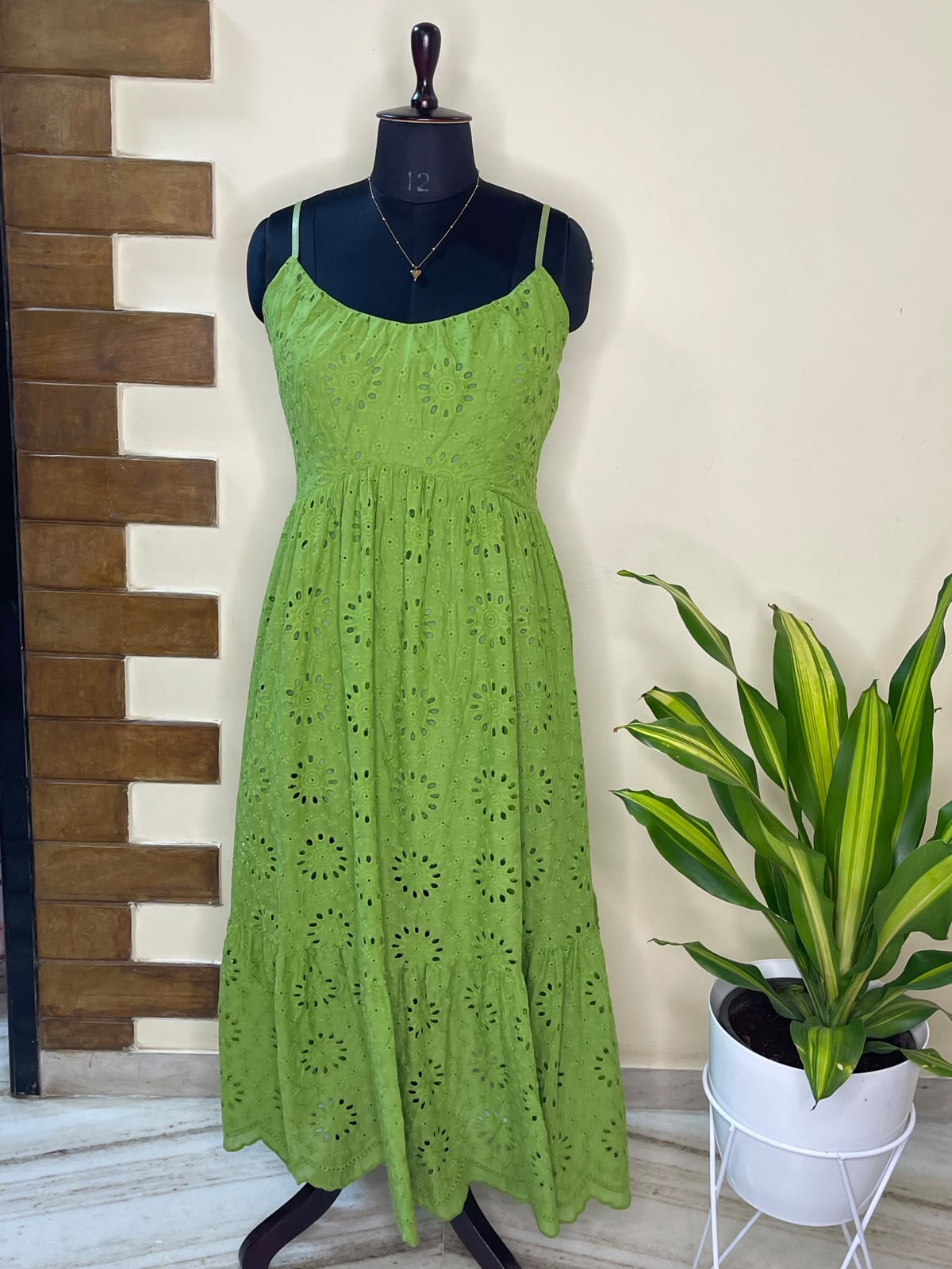 Green Tiered Dress
