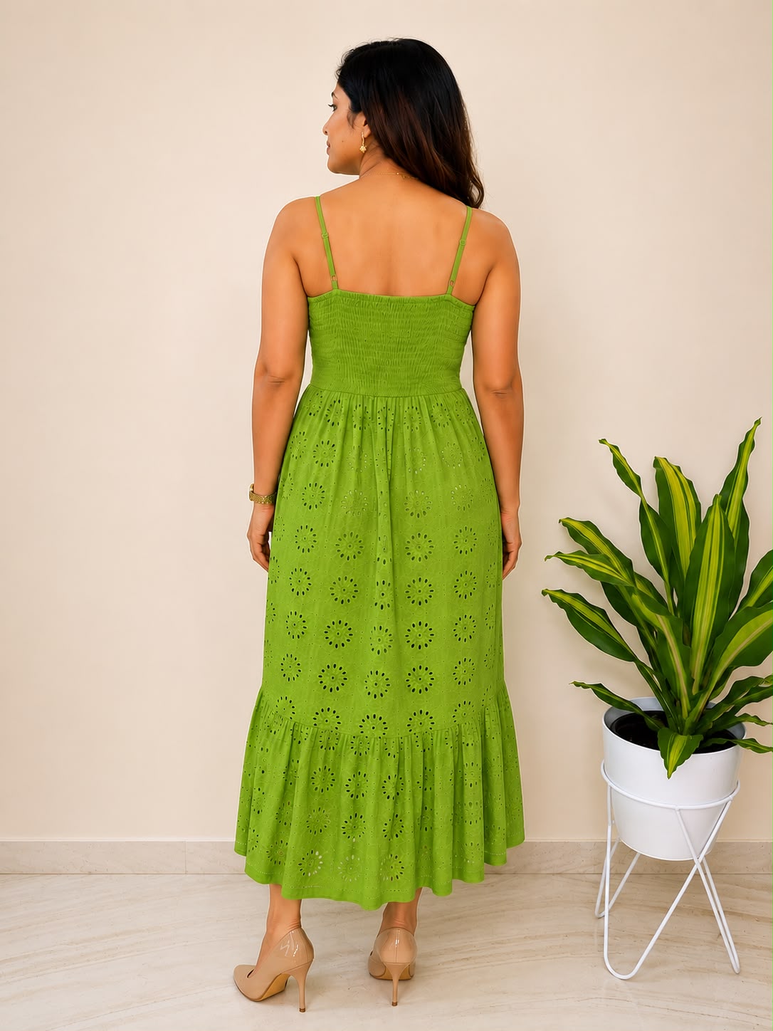 Green Tiered Dress