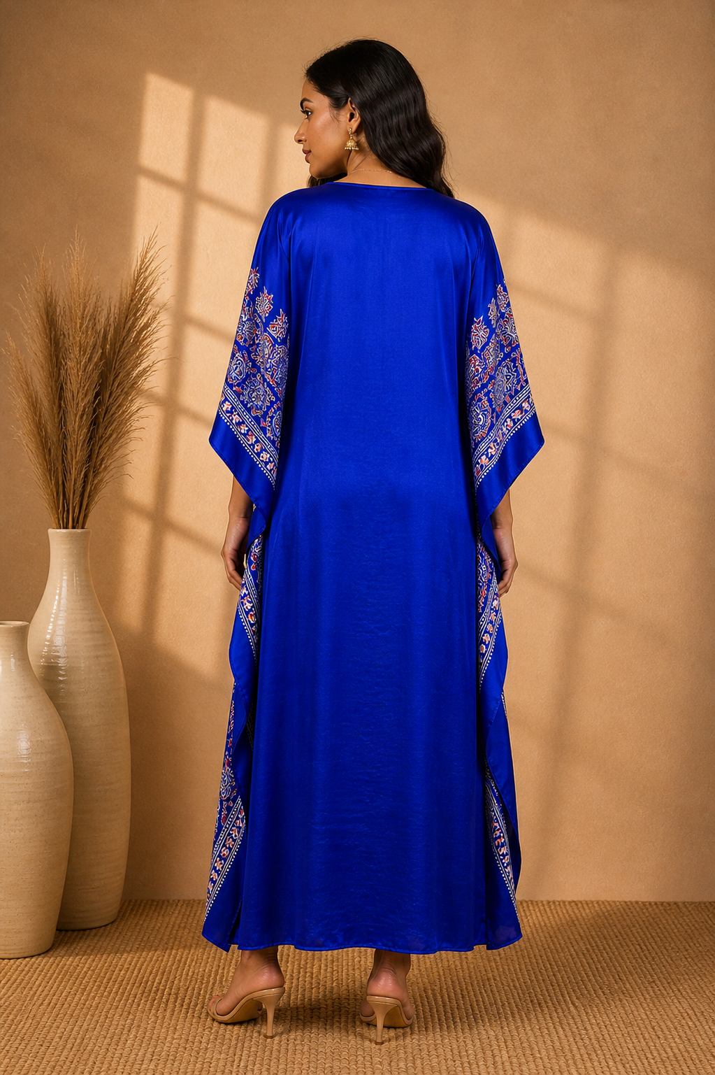 Blue Modal Kaftan Dress